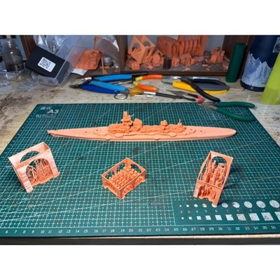 1/700 Deutsch SMS Hindenburg Kreuzer(Voller Rumpf/Wasserlinie)