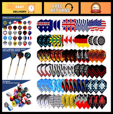 Durable Dart Flights Set - 30 Sets, 90 Pcs, Variety of Designs, Replacement Acce