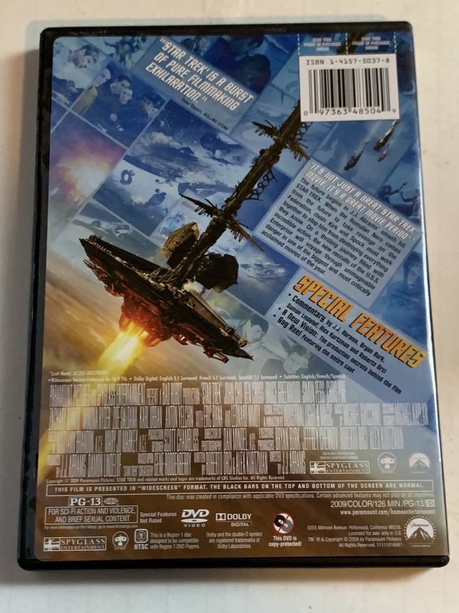 Star Trek (2009) DVD VVG/ W/CASE/ships same day | eBay