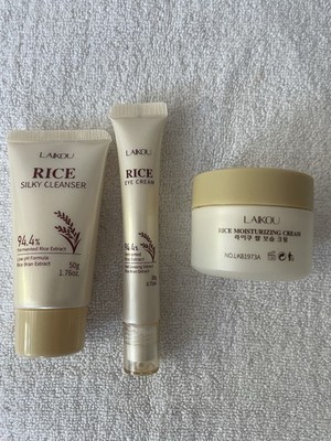LAIKOU RICE Moisterizing Cream, Eye Cream, Silky Cleanser NEW!