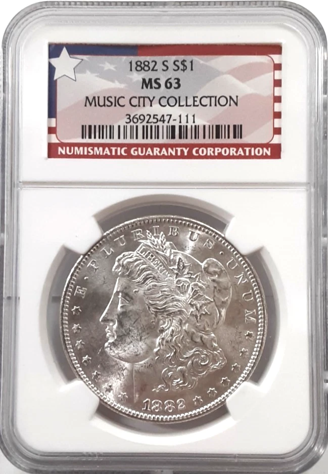 MS 63 Graded 1882 Year Morgan US Dollars (1878-1921) for sale | eBay