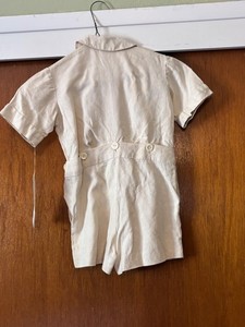 1930s boys linen suit beige