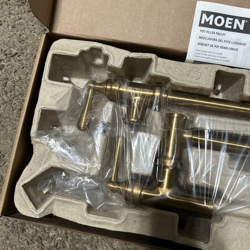 Moen S664BG Traditional Pot Filler Kitchen Faucet - Brushed Gold - Picture 2 of 5