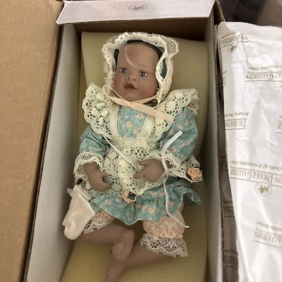 Ashton Drake Black Baby Doll DANIELLE Mini Porcelain Doll by Yolanda Bello W1a