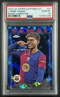 LAMINE YAMAL PSA 10 2024 TOPPS CHROME SAPPHIRE UCC #27 IMAGE VARIATION REFRACTOR