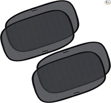 Car Window Shade for Baby - 4 Pack - XL - 25" x 16" - Cling Car Sun Shade