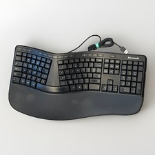 Microsoft Ergonomic Keyboard Black Wired USB ...