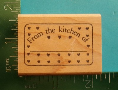 Hippo Heart FROM THE KITCHEN OF Rubber Stamp Saying Hearts