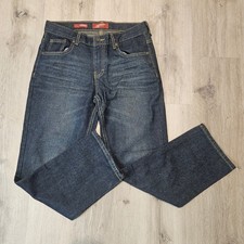 Arizona Jeans Straight Boys Dark Wash Jenas 100 Cotton Size 12 Husky