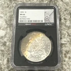 1896 P Morgan Silver Dollar $1 NGC MS66 Philadelphia Mint Tough Vault box