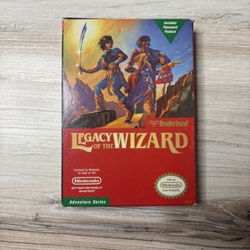 Legacy Of The Wizard Nintendo NES Game CIB Box Manual Broderbund Adventure VTG