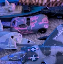 Tootsietoy 1/64 scale Cheetah toy race car from 1960s Pink #5