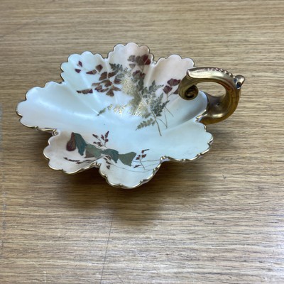 Antique Royal Worcester Blush Ivory 1404 Scallop Shell Candy/Trinket Dish