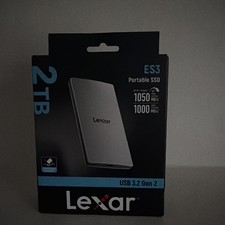 Lexar ES3 2TB External SSD USB 3.2 Gen2 Portable SSD PSSD Up to 1050MB/s