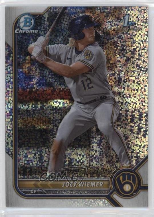 2022 Bowman Chrome Prospects Speckle Refractor 155/299 Joey Wiemer #BCP-207 1d49