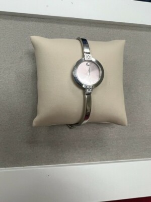 Movado A1 84 1830 Watch Pink Face and Sterling Silver s-l400.jpg main image 4