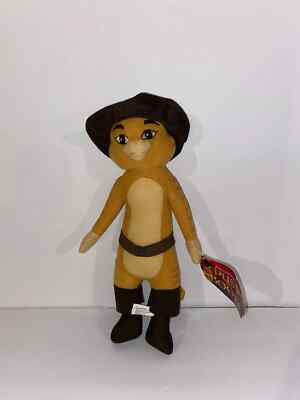 Dreamworks Puss in Boots Plush 15'' Tall Stuffed Animal NWT USA SELLER