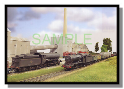 Felton Cement OO Spurweite Layout Gresley J39 0-6-0 K3 2-6-0 Motoren gerahmtes Bild
