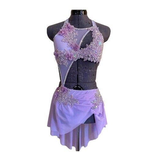 Lyrical Dance Dress Customize Skirts for Girls Pole Dance Dress for Performanmce - Picture 1 of 10