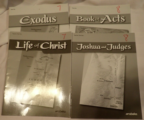 Abeka Bible Textbooks Quiz/Test Keys Exodus Genesis Kings of Israel Revelation - Imagen 16 de 18