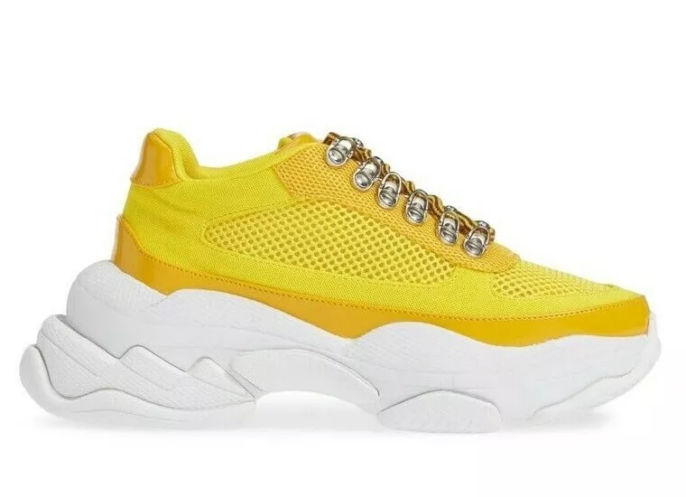 skak uøkonomisk Nyttig Jeffrey Campbell Hotspot Yellow Oversized Dad Sneakers Platform Ugly  Sneakers 8 | eBay