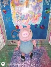 Vtg.   ABD LTD. Giggling Talking "Peppa Pig" '2003 10" Animated Plush 