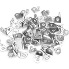 Eliseo 50 Pack Stainless Steel 90 Degree Angle L Shaped Bracket,Corner Brace