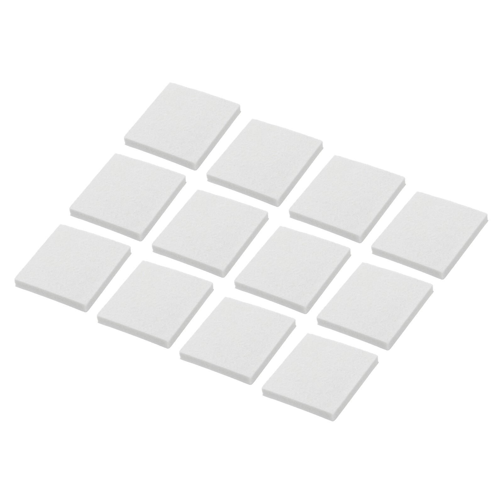 12pcs Square Felt Furniture Pads, 2x2 Inch for Furniture Hard Floor, Beige