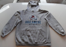 REEBOK COLORADO AVALANCHE HOCKEY GRAY PULL OVER HOODIE SWEATER PO 31467 MEDIUM