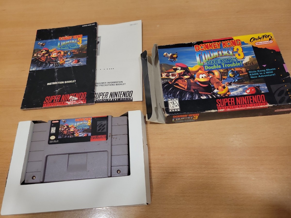 Donkey Kong Country 3 Dixie Kongs Double Trouble Super Nintendo