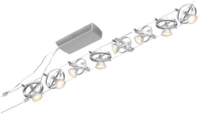 Paulmann Seilsystem Cardan max 8x 7,5W GU5,3 Chrom matt 230/12V 60VA ohne LM