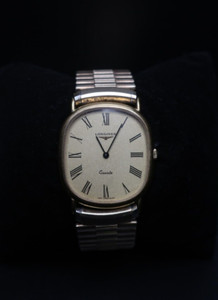 Authentic Vintage Longines Roman Golden PiePan Crystal & Butterfly Gold plated Band