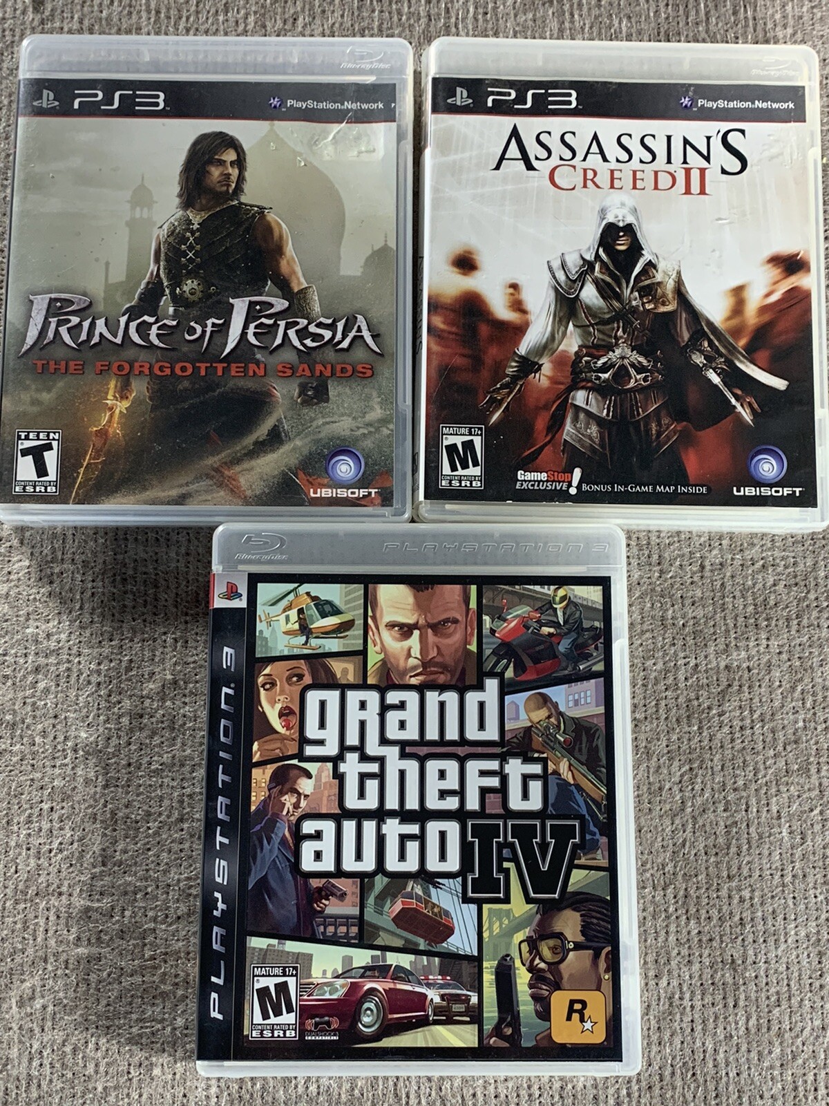Lot of 3 PS3 games: Prince Of Persia, Assassin's Creed 2, GTA IV | eBay