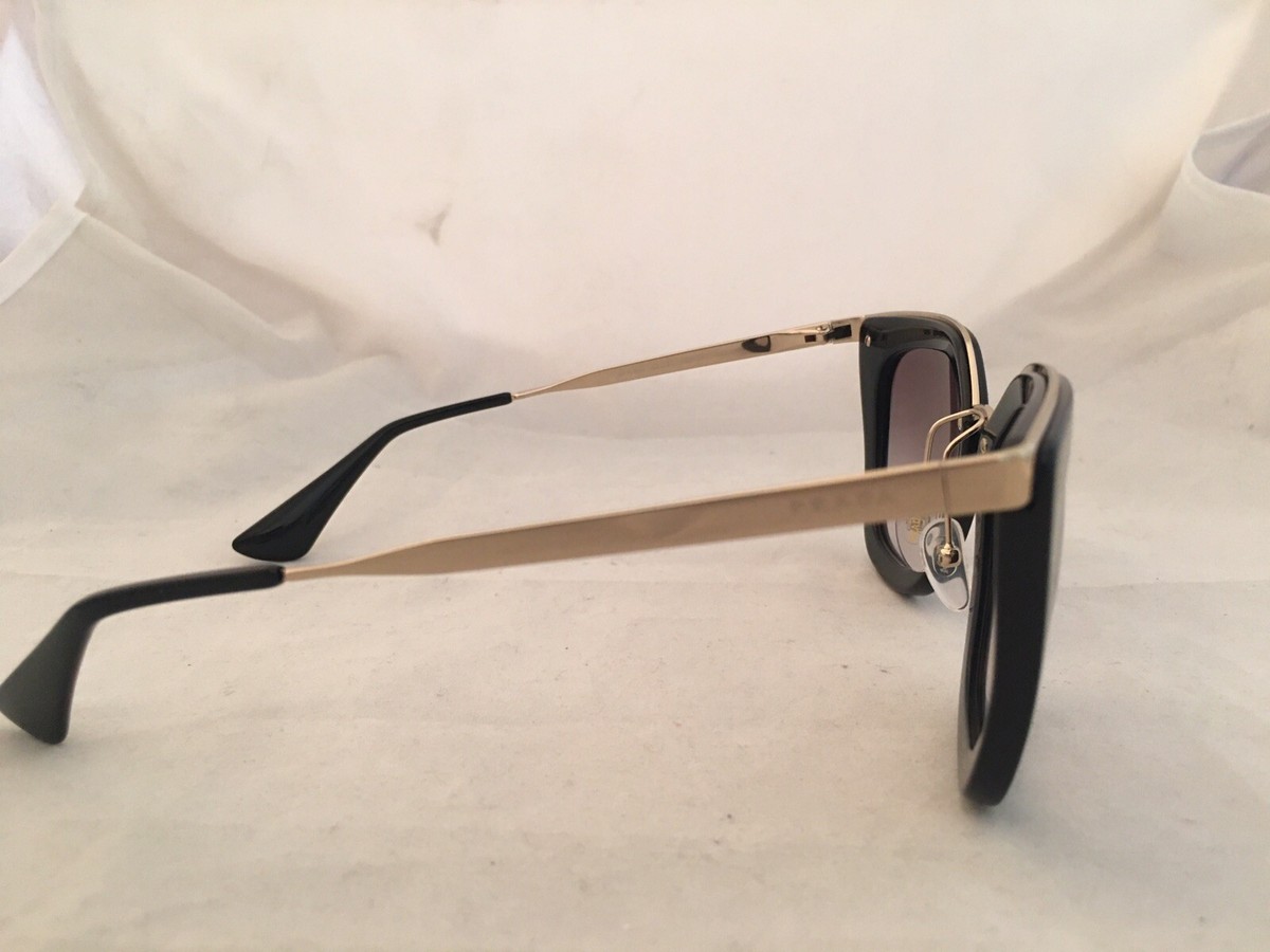 PRADA SPR 53S 1AB-0A7 52-21-140mm Black & Gold Frame w/ Grey PRADA SPR 53S 1AB-0A7 52-21-140mm Black & Gold Frame w/ Grey