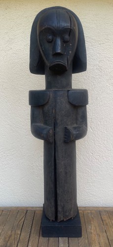 Figure d’ancêtre Fang culte du Byeri Gabon H 51,5 cm poids 2kg340 vers 1960 - Photo 1 sur 12
