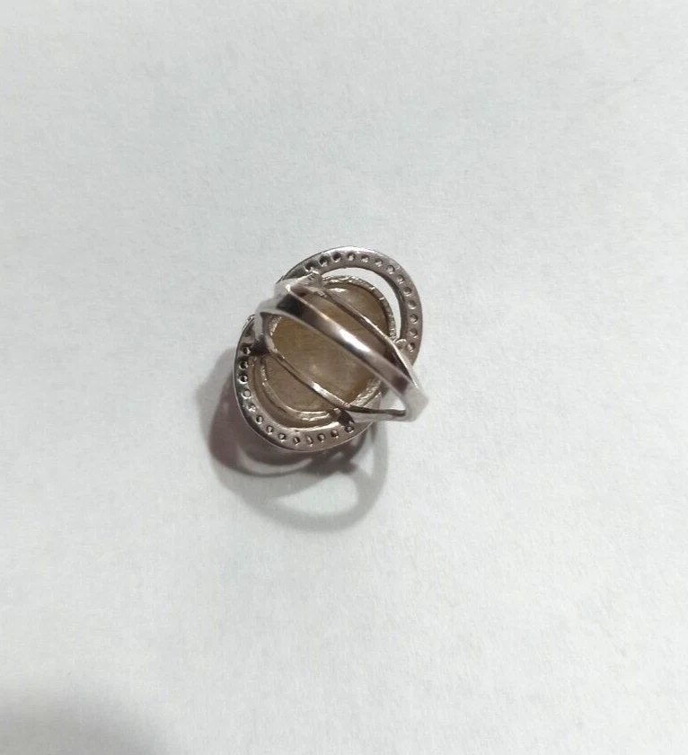 Anello in argento 925 e quarzo rutilato - Immagine 3 di 4