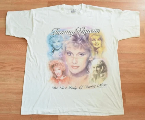 Tammy Wynette Tour Shirt Tee XL Country George 1990s vintage concert t-shirt, vintage, size XL, single stitch, B+ condition