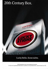 LUCKY STRIKE Reklame/Werbung - Anzeigenmotiv: 20th Century Box