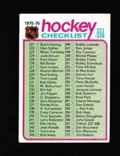1975 Topps Hockey card singles pick what you need