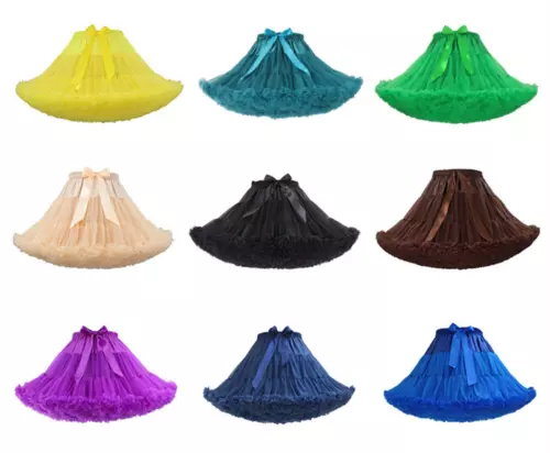 2025 Frauen Vintage Petticoat Crinoline Unterrock Rockabilly Swing Tutu Rock - Bild 2 von 39