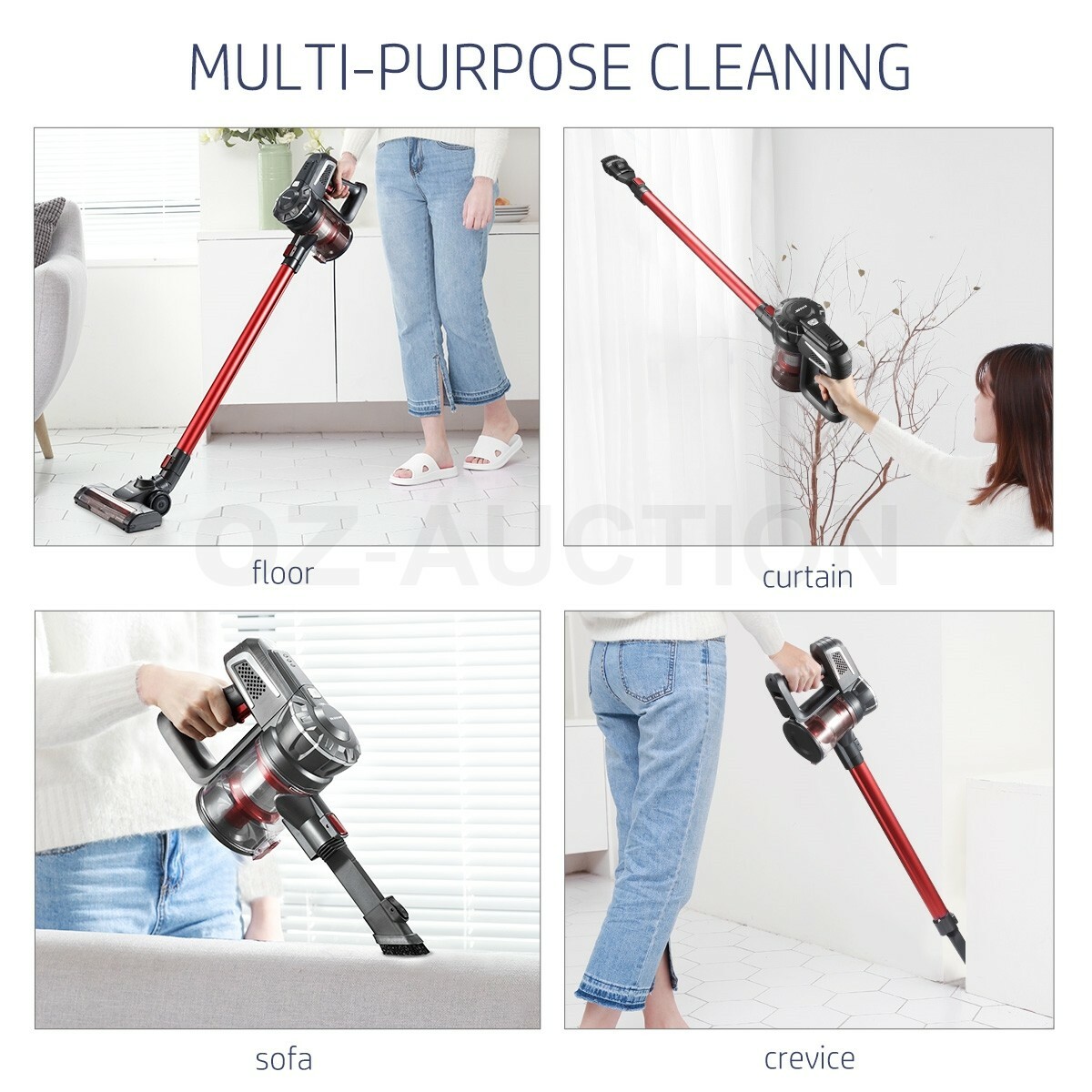 Maxkon 2 Speed Cordless Vacuum Cleaner Stick Handheld Cleaning HEPA