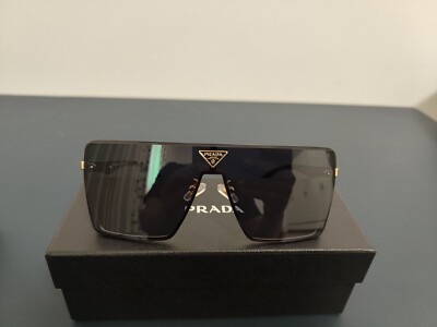 Prada Sonnenbrille 23082 Schwarz-graue Linse Unsichtbare Grenze Sonnenbrille