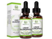 Benevolent Chlorophyll Liquid Drops Organic Detox & Immune Suppor 2 Oz Drops