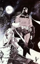 MATTEO SCALERA rare BATMAN DARK KNIGHT art print SIGNED limited B/W LAST TWO!