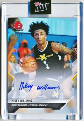 2021-22 Bowman Next Mikey Williams Autographs Auto Rc #1A (xx/99) - QTY AVAIL