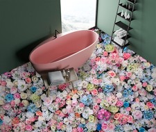 3D Colored Roses 2243NA Floor WallPaper Murals Wall Print 5D AJ WALLPAPER AU Fay