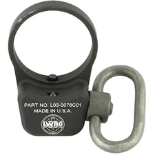 LWRCI Ambidextrous QD Sling Mount w/ QD Swivel, Metal, Black #200-0072A01