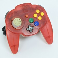 Mando Nintendo 64 HORI PAD MINI 64 Rojo Tropical Probado 0186