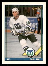 Paul Cyr 1991-92 O-Pee-Chee #73 Hartford Whalers