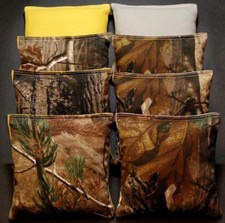 CORNHOLE BEAN BAGS TREE Camo Camoflauge 8 ACA Tree Hunting Fishing Bags
